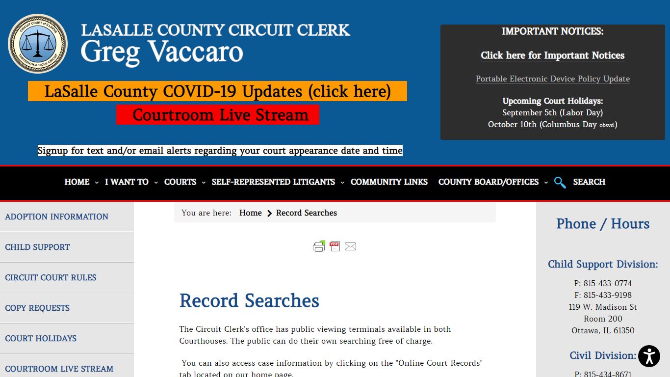 Record Searches - LaSalle County Circuit Clerk